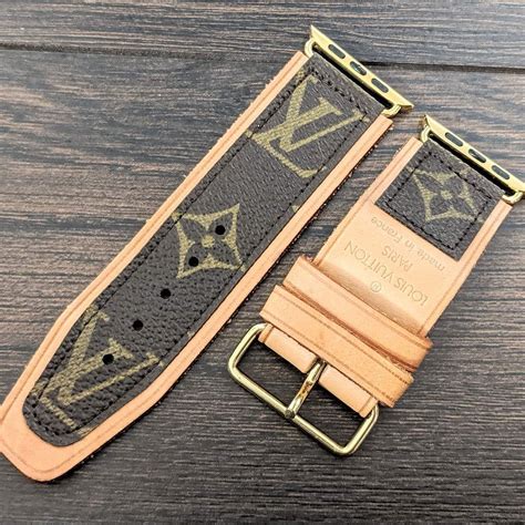 replica lv apple watch band|Upcycled LV Louis Vuitton Monogram Apple Watch Band.